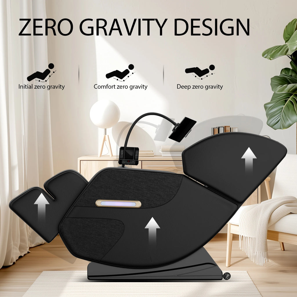 BILITOK Zero Gravity Reclining, heating, full-body air compression, 6 rollers& touchscreen