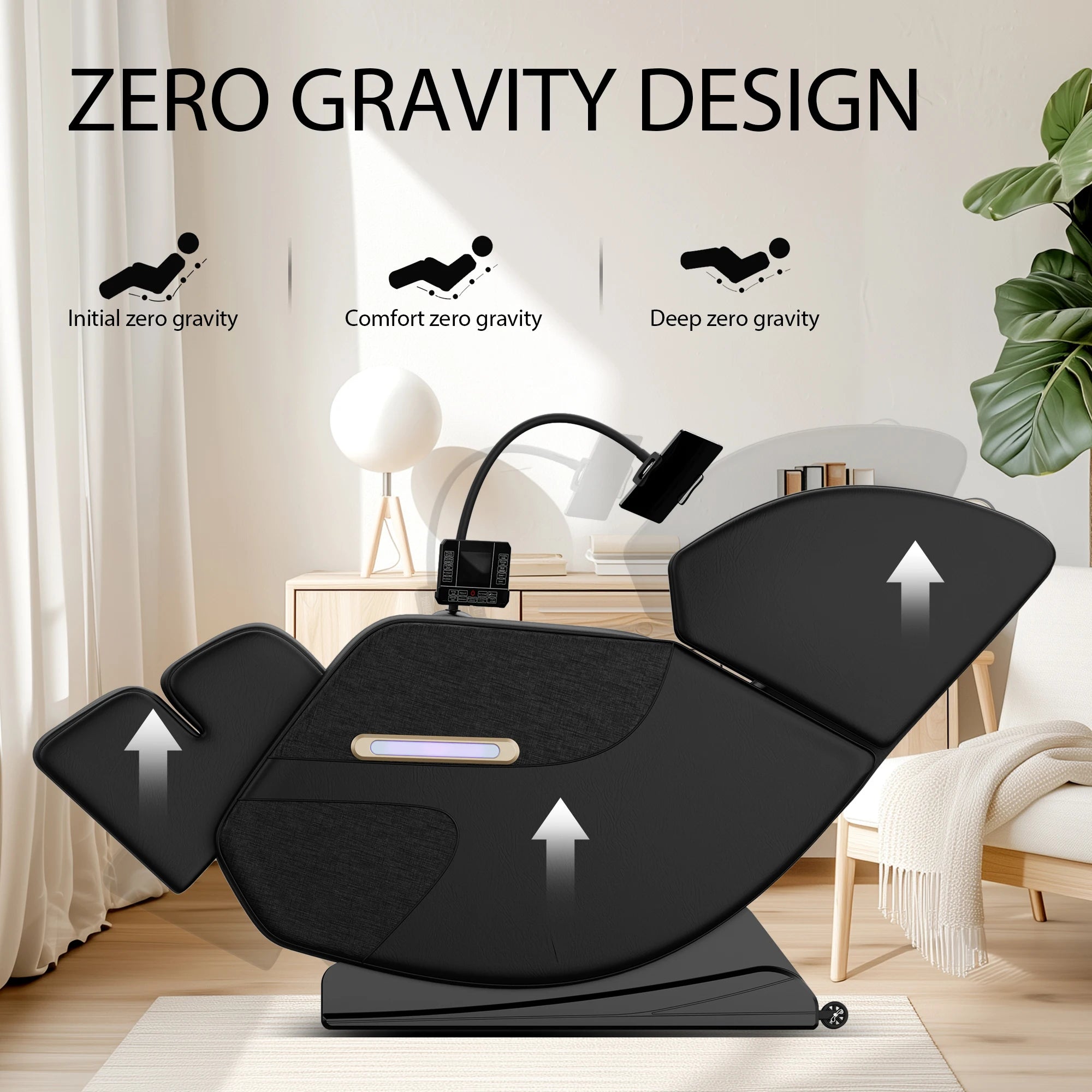 BILITOK Zero Gravity Reclining, heating, full-body air compression, 6 rollers& touchscreen