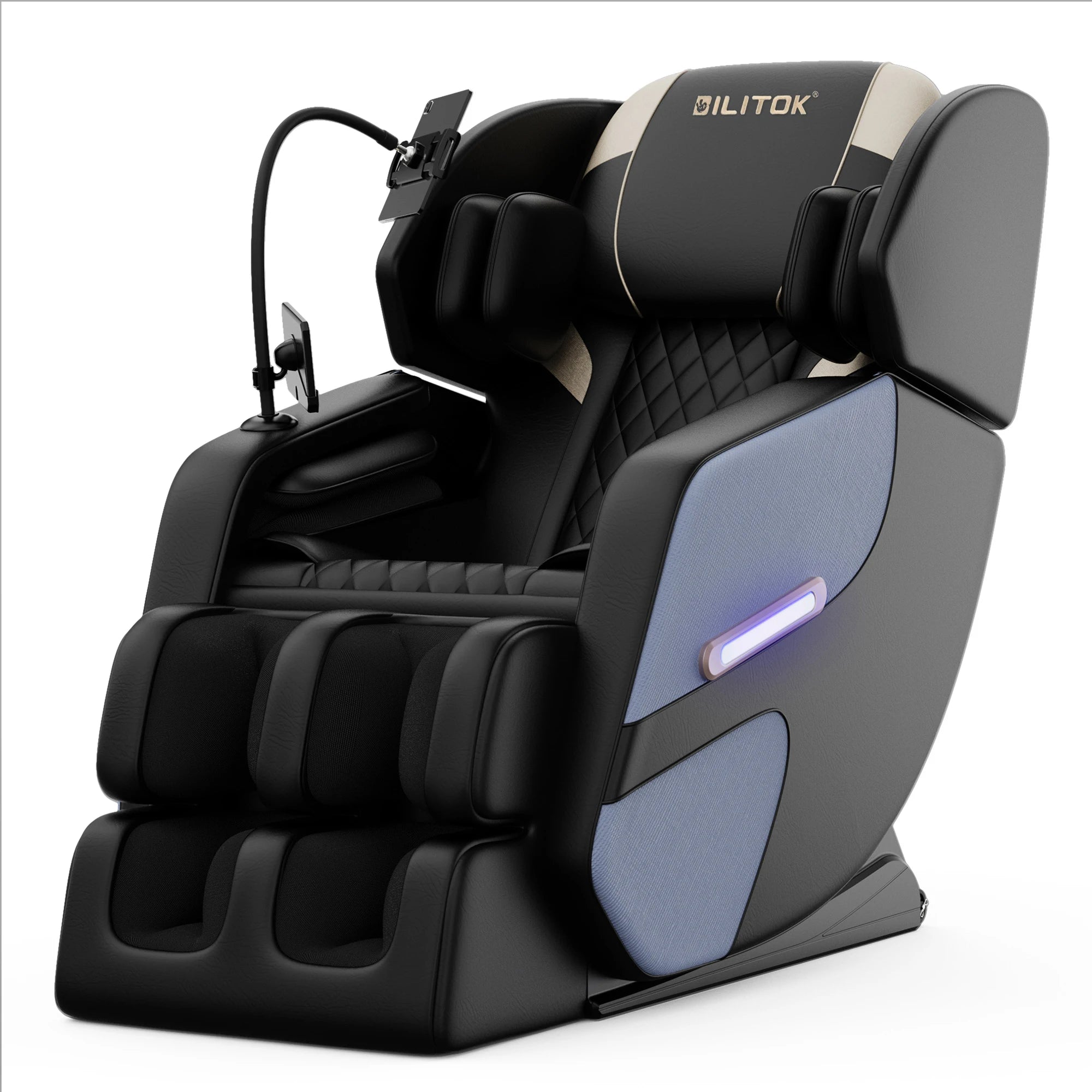 BILITOK Zero Gravity Reclining, heating, full-body air compression, 6 rollers& touchscreen