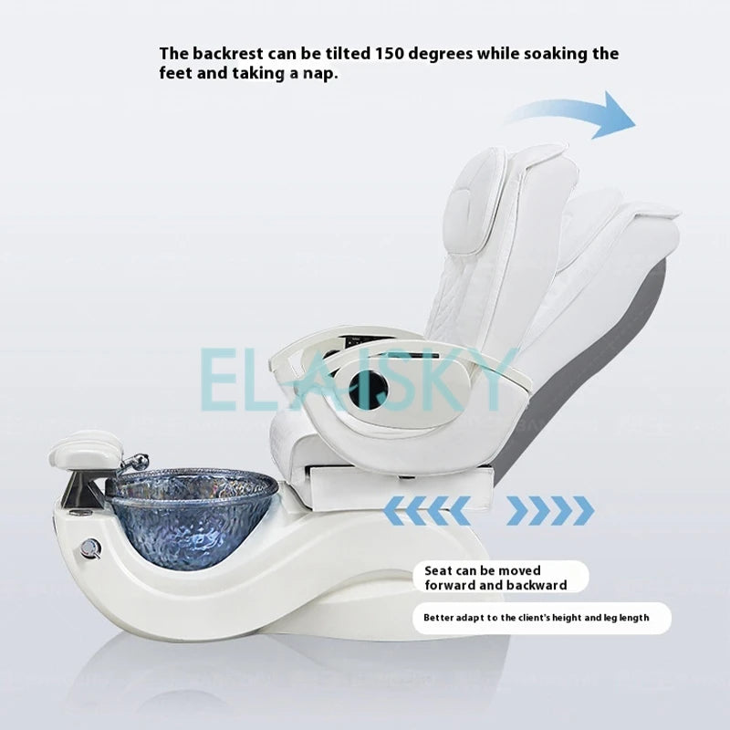 ELAISKY Foot Pool Foot Care Chair Mechanical Hand Massage Bath