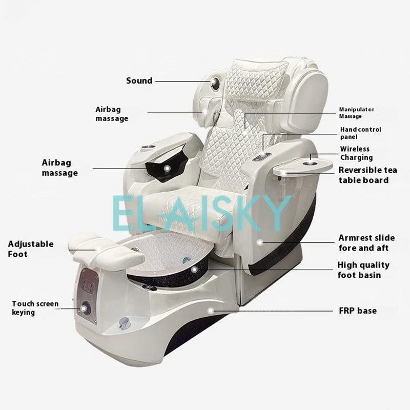 ELAISKY Foot Massage and Washing Electric Foot Bath