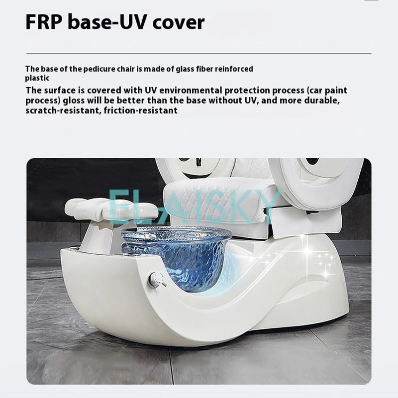 ELAISKY Foot Pool Foot Care Chair Mechanical Hand Massage Bath