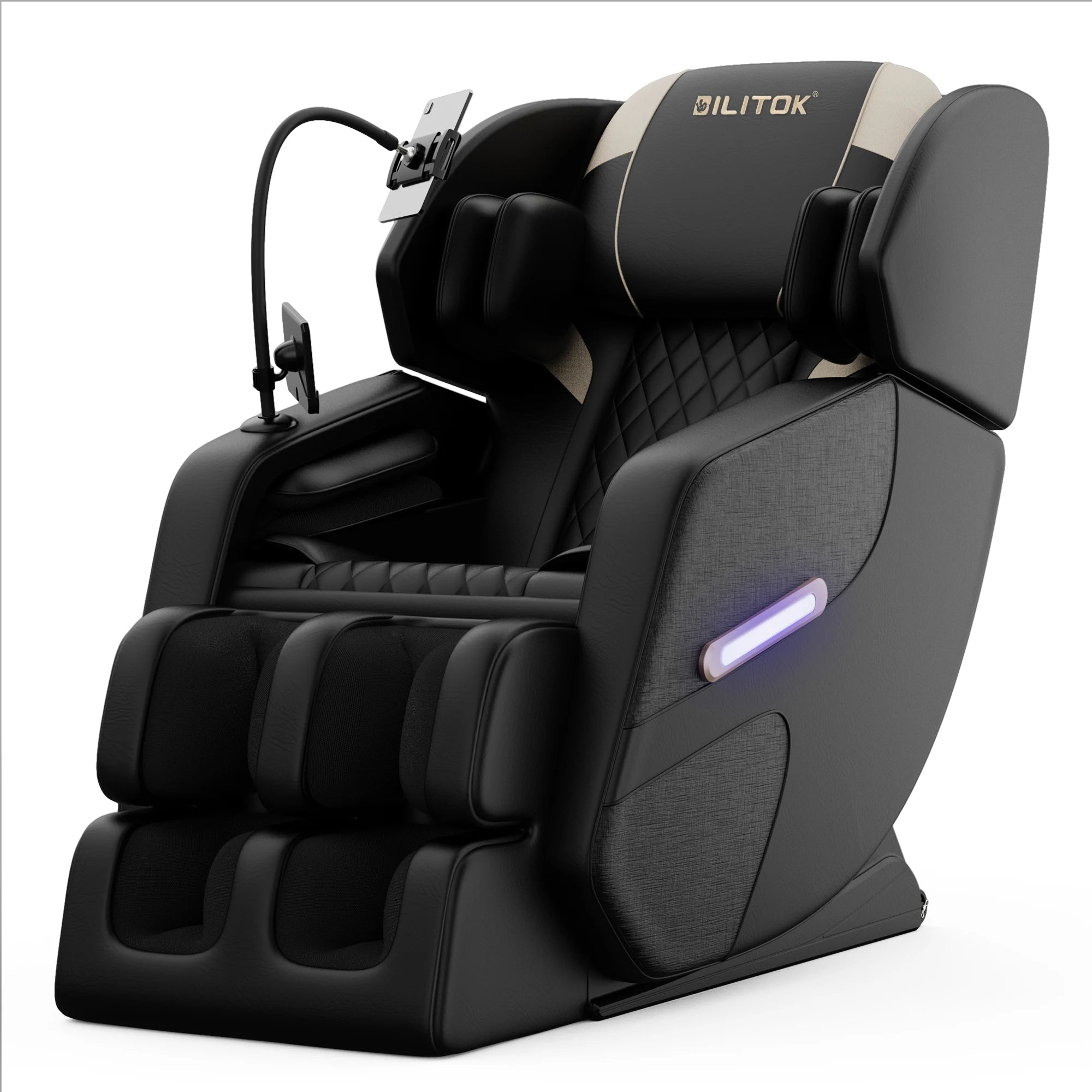 BILITOK Zero Gravity Reclining, heating, full-body air compression, 6 rollers& touchscreen
