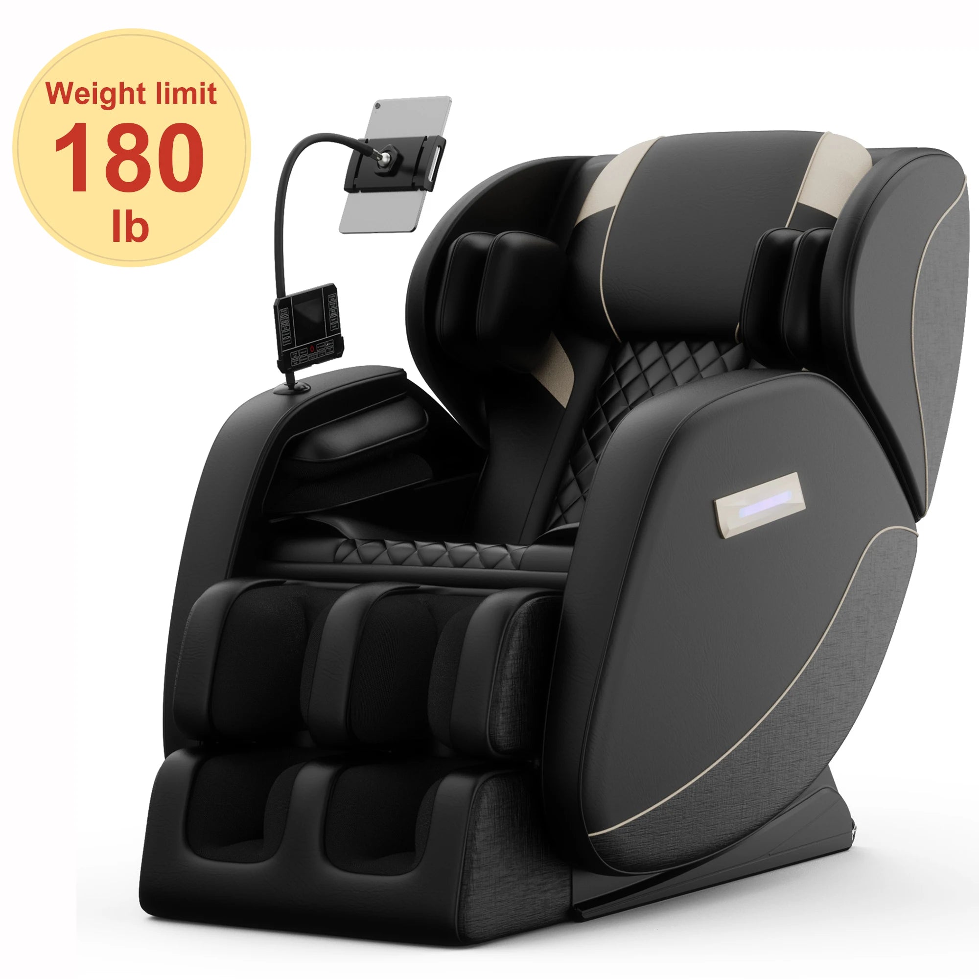 Zero Gravity Full Body Massage Chair with Heating, Airbags, Foot Roller & Touch Screen