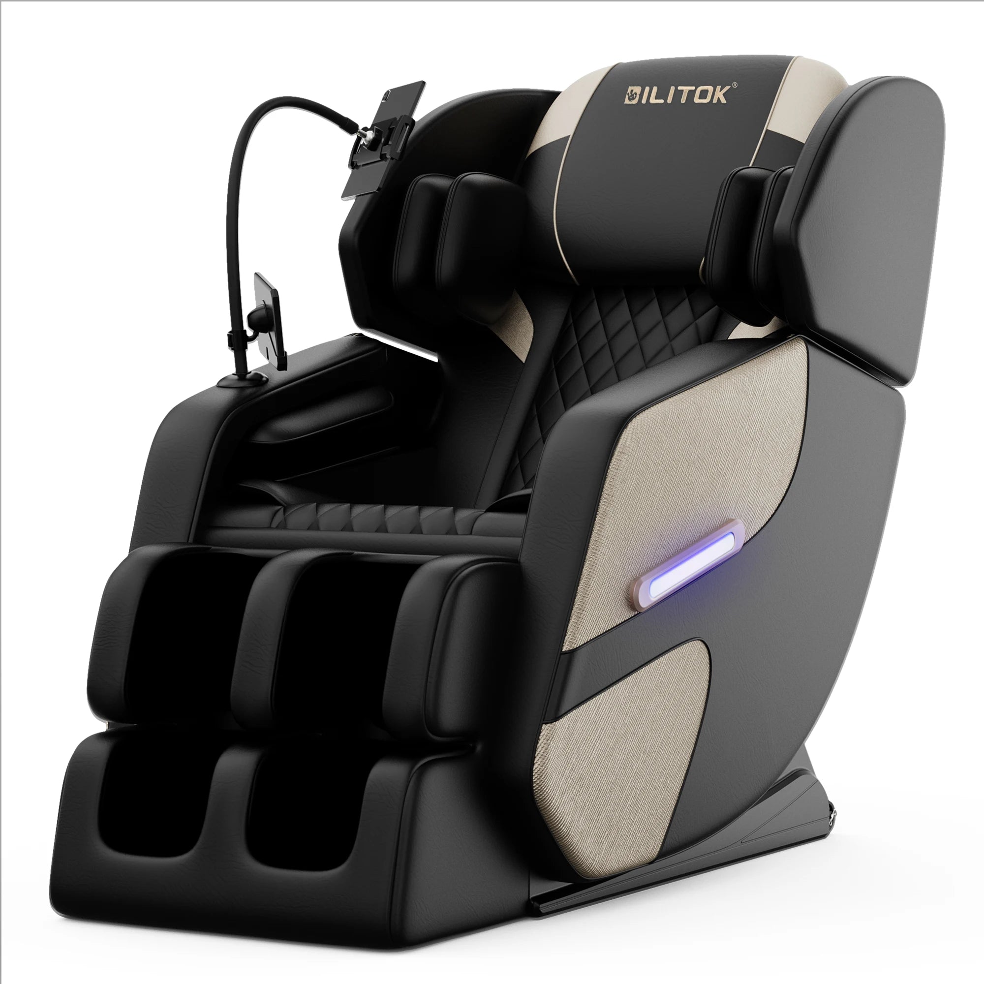 BILITOK Zero Gravity Reclining, heating, full-body air compression, 6 rollers& touchscreen