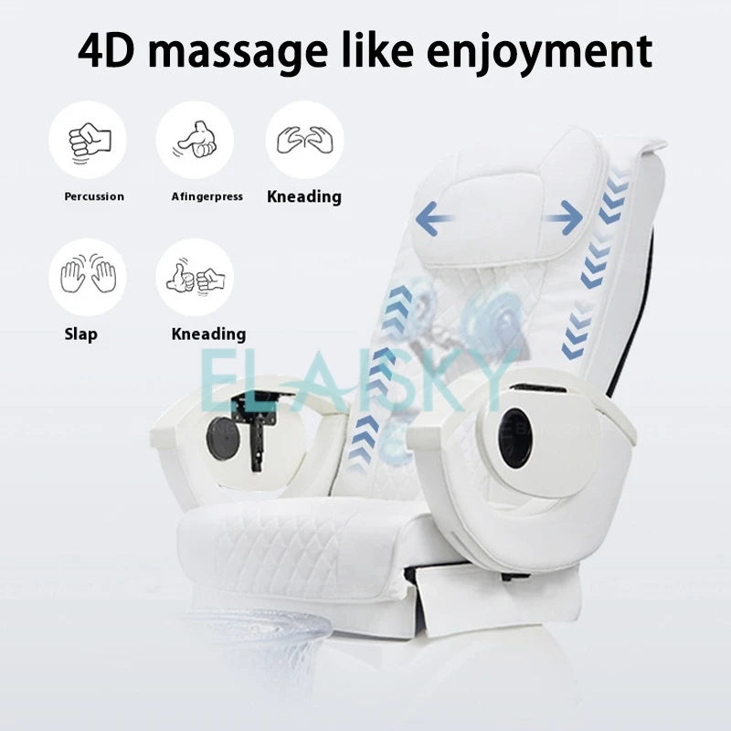 ELAISKY Foot Pool Foot Care Chair Mechanical Hand Massage Bath